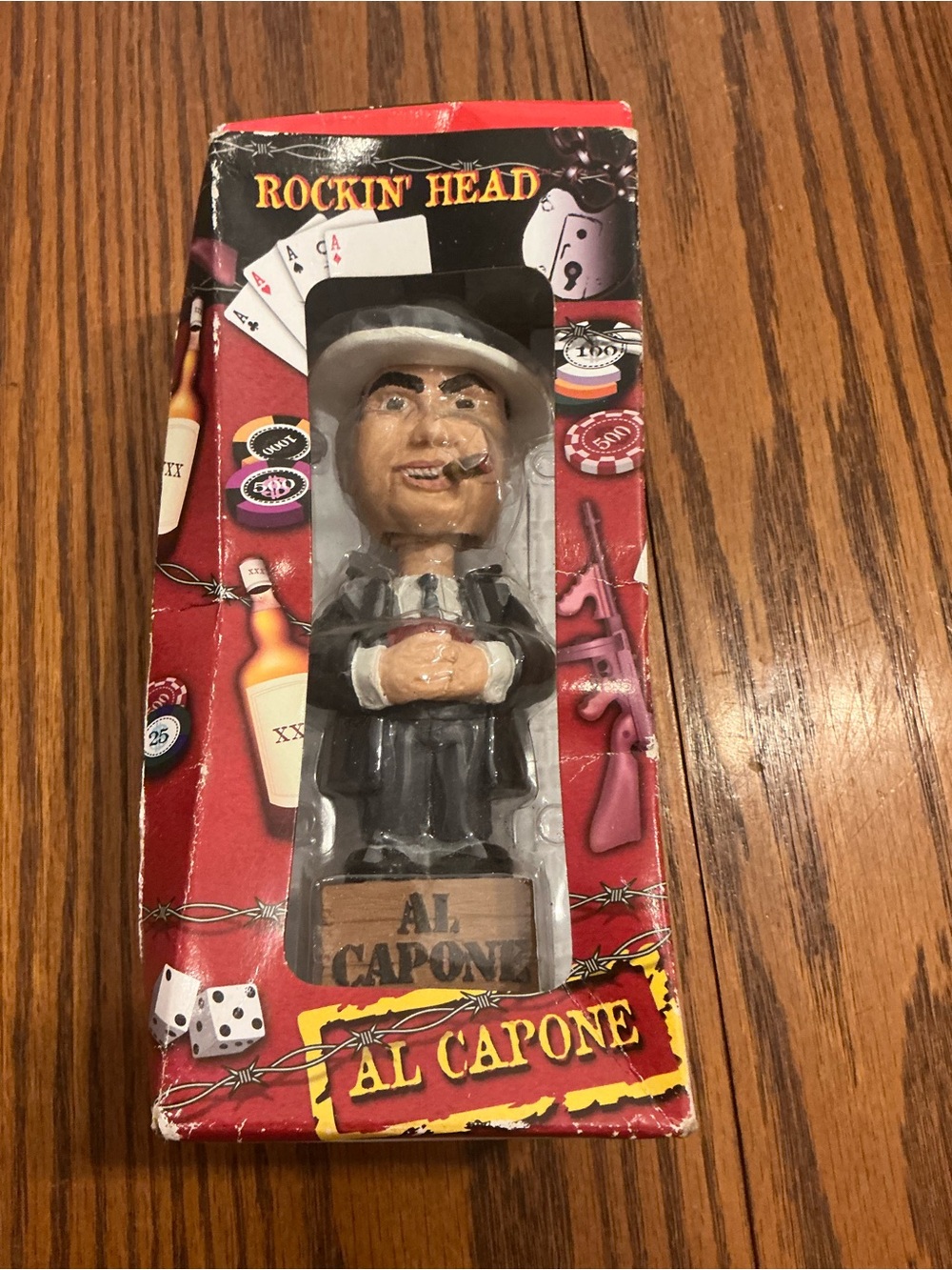 AL CAPONE ROCKIN BOBBLE HEAD BY DART NEW Black SUIT